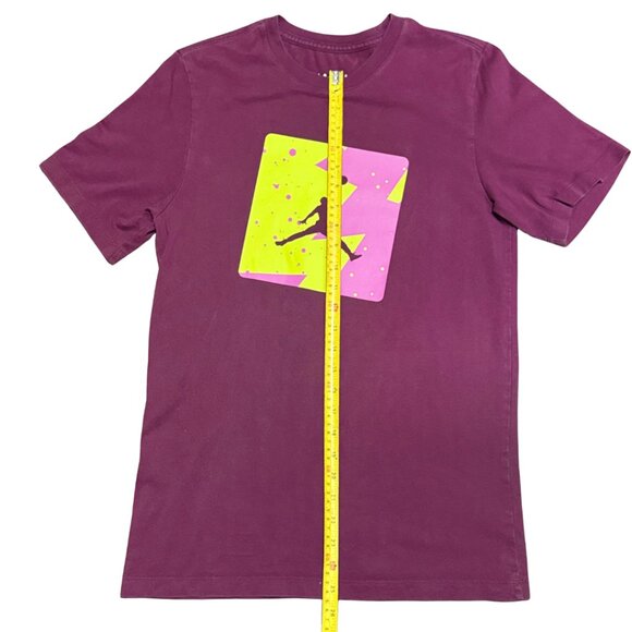 Jordan Poolside Graphic T-Shirt – Bordeaux/Purple/Pink/Lime Green, Size S - Picture 2 of 5